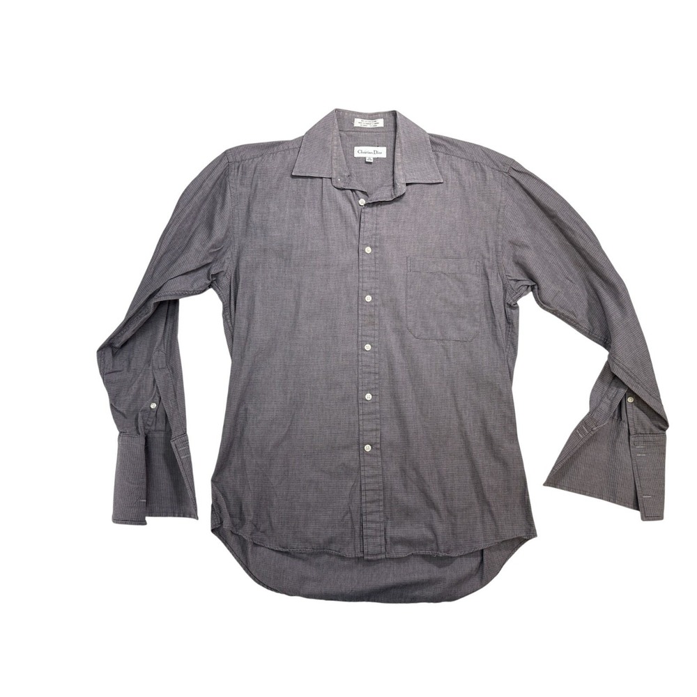 Christian Dior dress shirt Men's size 15 - 32/33 long-sleeve cotton